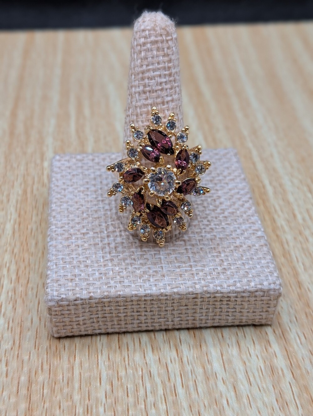 Gold Plated Statement Ring - Picture 2 of 5